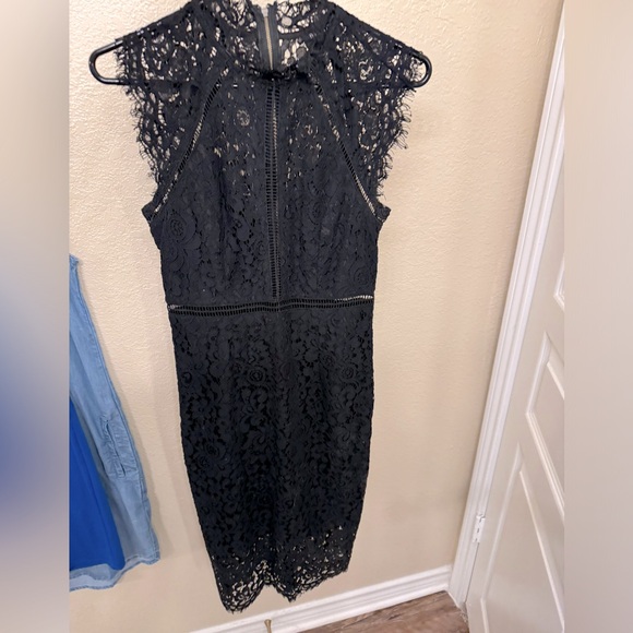 Bardot midi lace column dress - Picture 6 of 10